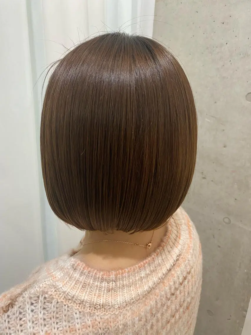 ショート パーマ 髪質改善 ショートヘア ストレートパーマ カット 縮毛矯正 トリートメント 田中 アキオのヘアスタイル