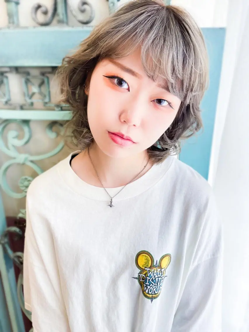 ミディアム カラー パーマ ヘアアレンジ メンズ ヘアセット 表参道Lise おおいしおりのその他イメージ