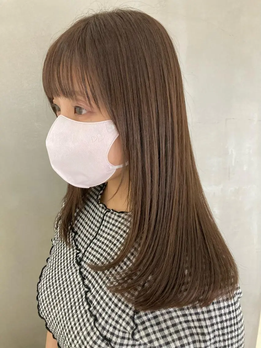 ロング カット ヘアカラー トリートメント Larry🌼中下 美香のヘアスタイル