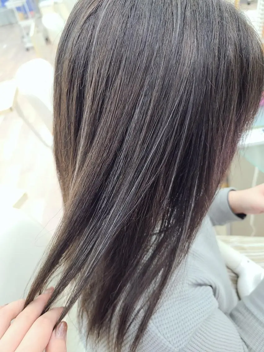 ロング カラー ハイライトカラー ハイライト 関口 友菜のヘアスタイル