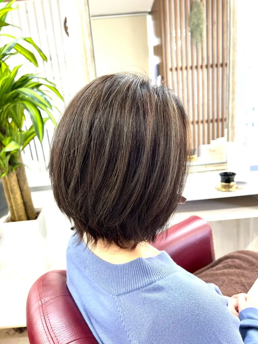 ショート カラー ハイライトカラー ハイライト KEN 🌟のヘアスタイル