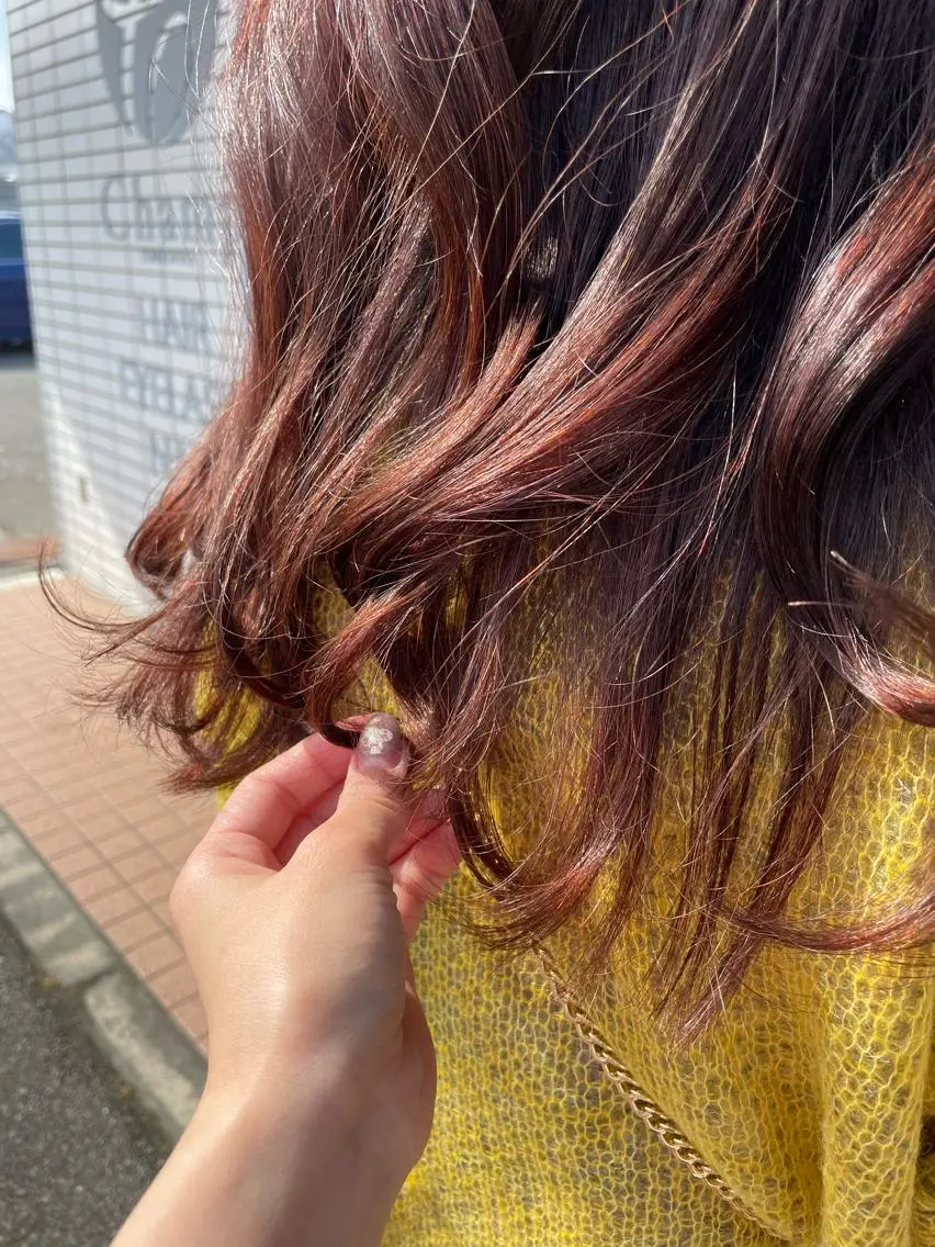 ロング カット ヘアカラー yu kiのヘアスタイル