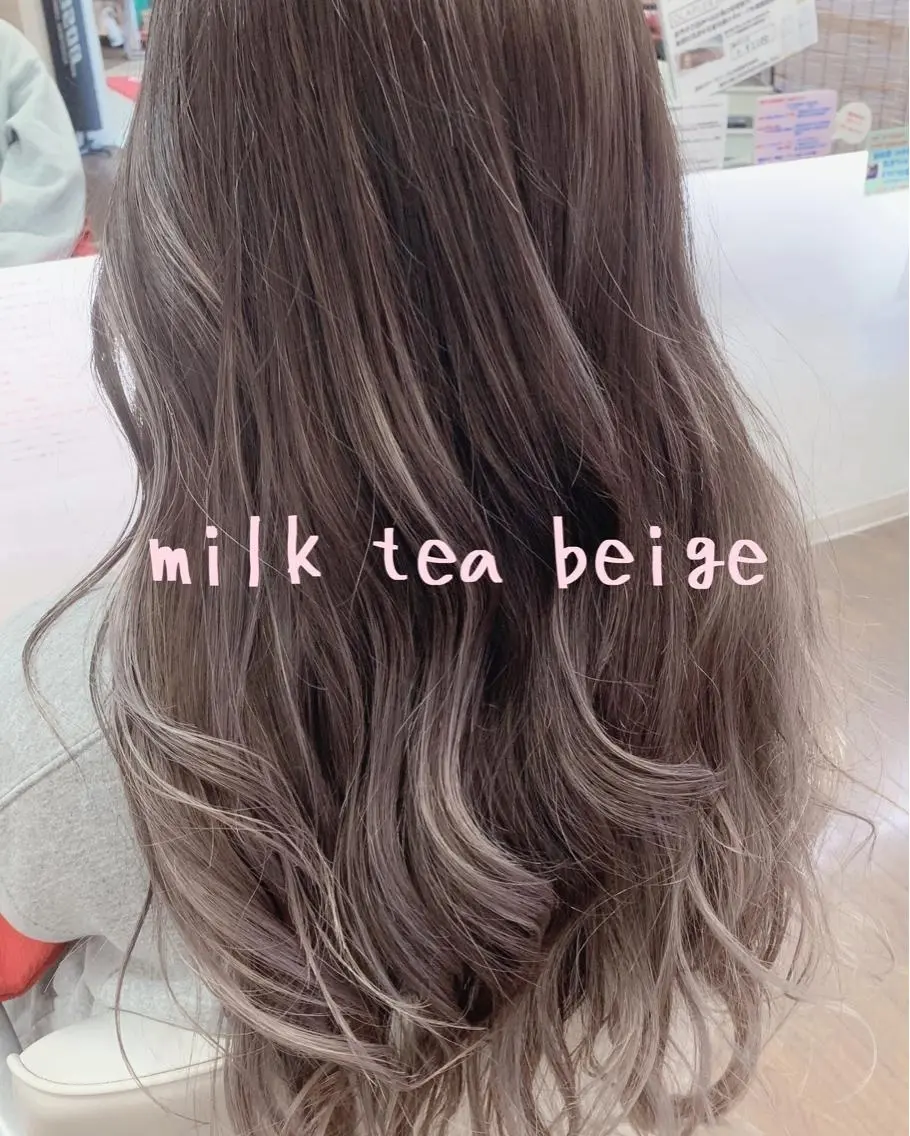 ロング カラー バレイヤージュ レイヤーカット ヘアカラー GLAD 萩原のヘアスタイル