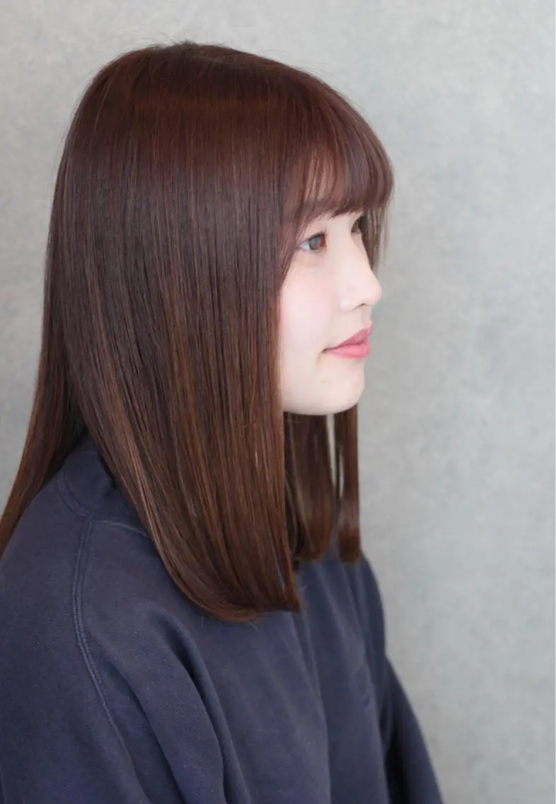 ミディアム カラー ヘアアレンジ ヘアカラー トリートメント ROOTS martinのヘアスタイル