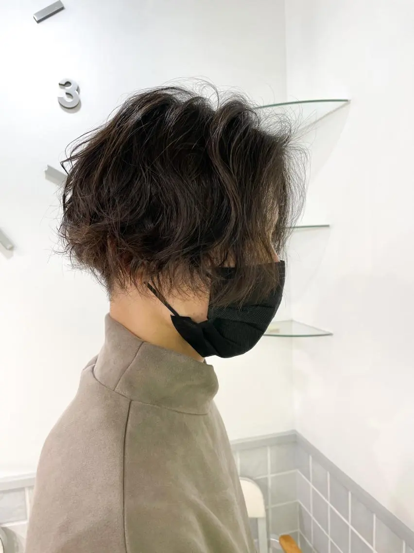 メンズ メンズパーマ miyu 美髪縮毛矯正𓂃꙳⋆のヘアスタイル