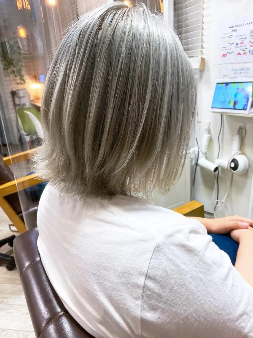 ショート カラー ブリーチ 三軒茶屋/髪質改善 やまなかのヘアスタイル