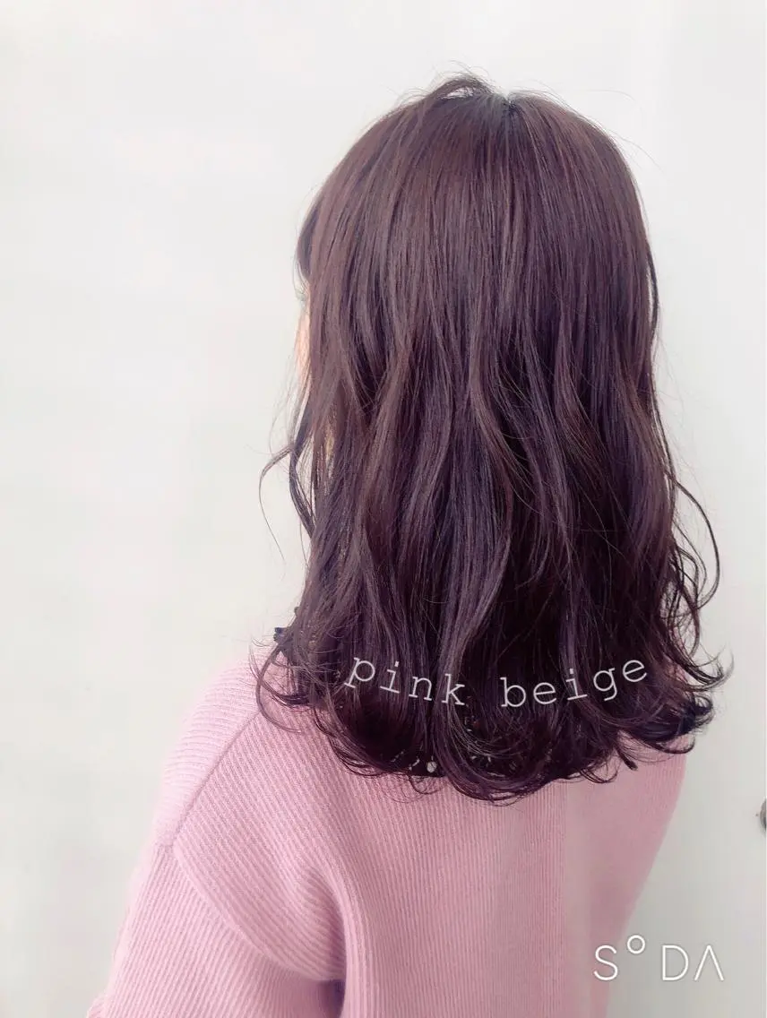セミロング カラー ヘアアレンジ ブリーチ ブリーチなしカラー カット ヘアカラー トリートメント NANA/trend style🕊🍑のヘアスタイル