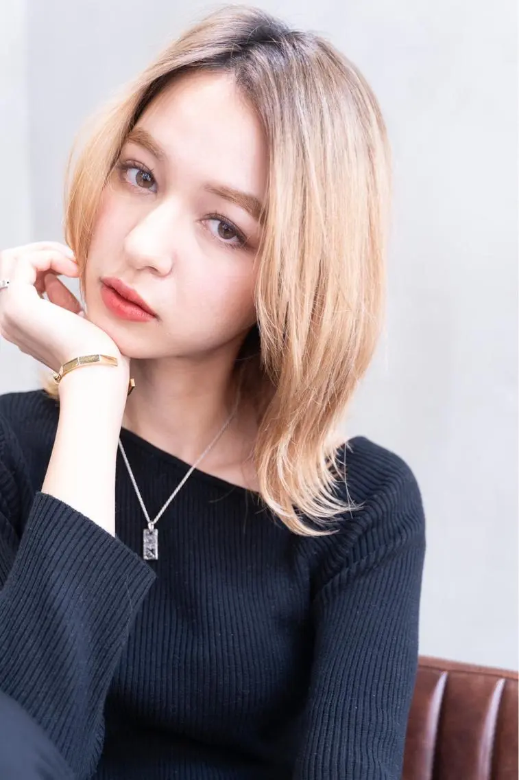 ミディアム カラー パーマ ヘアアレンジ メンズ キッズ ネイル マツエク・マツパ カット ヘアカラー トリートメント ヘアセット 韓国ヘア🫧 KAZUTOのヘアスタイル