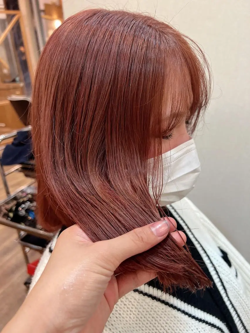 セミロング カラー ピンクカラー 🌻井上 マリー🌻のヘアスタイル