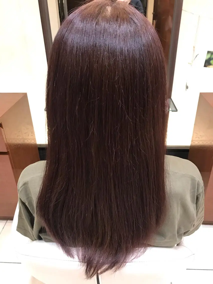 カラー ピンクカラー 原田 優香のヘアスタイル