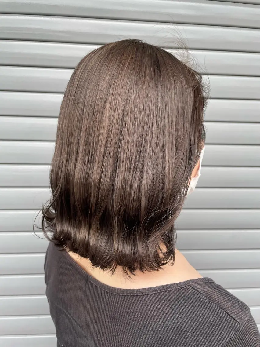 ミディアム カット ヘアカラー 山田 まどかのヘアスタイル