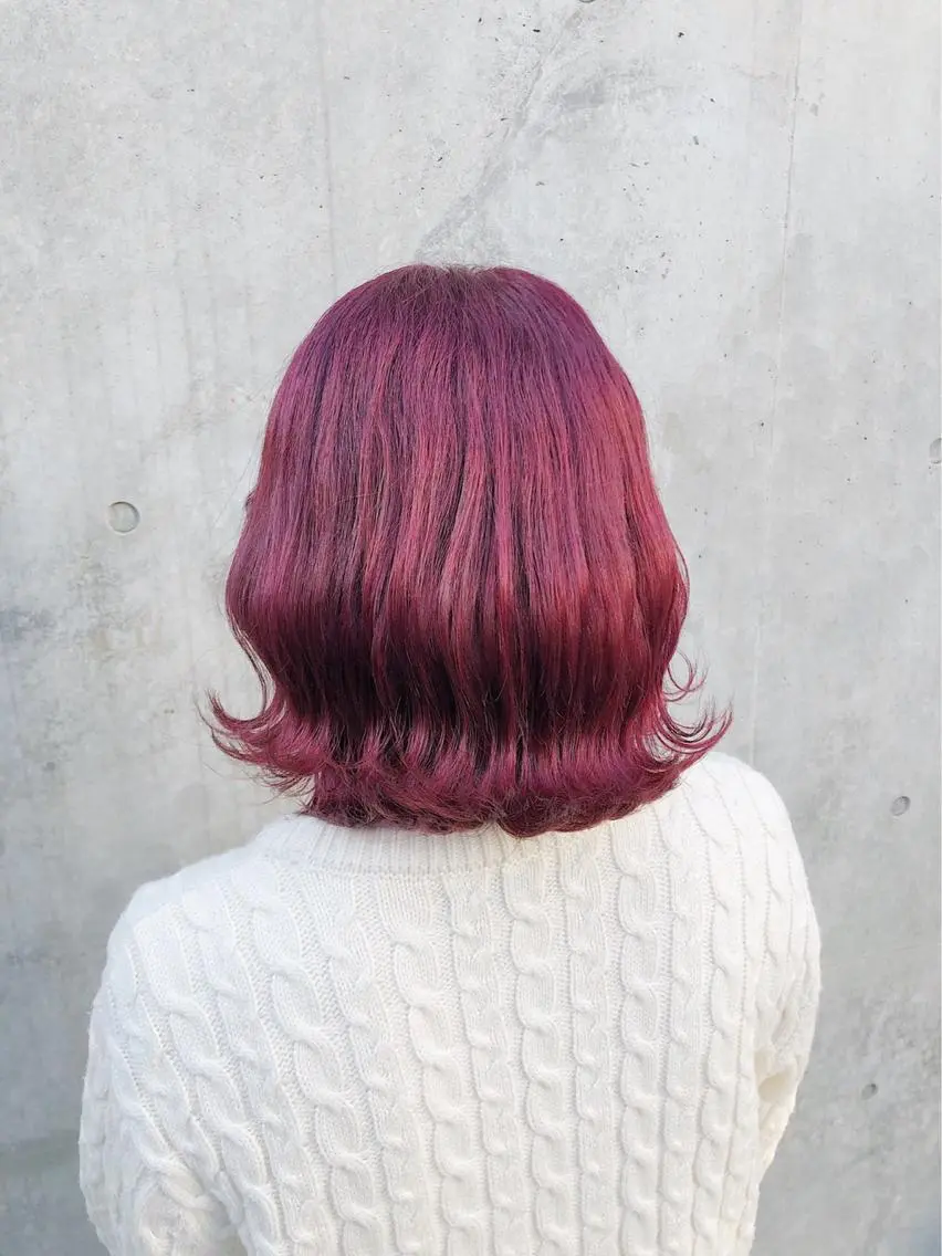 ミディアム カラー ヘアアレンジ ブリーチ トリートメント メンズスタイル ly本厚木のヘアスタイル