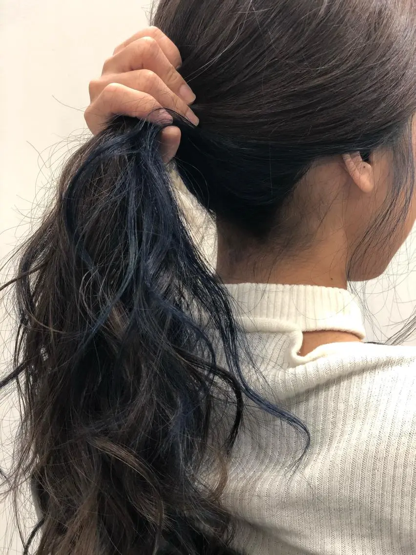 セミロング ヘアカラー 縮毛矯正の達人 ☆ 松本のヘアスタイル