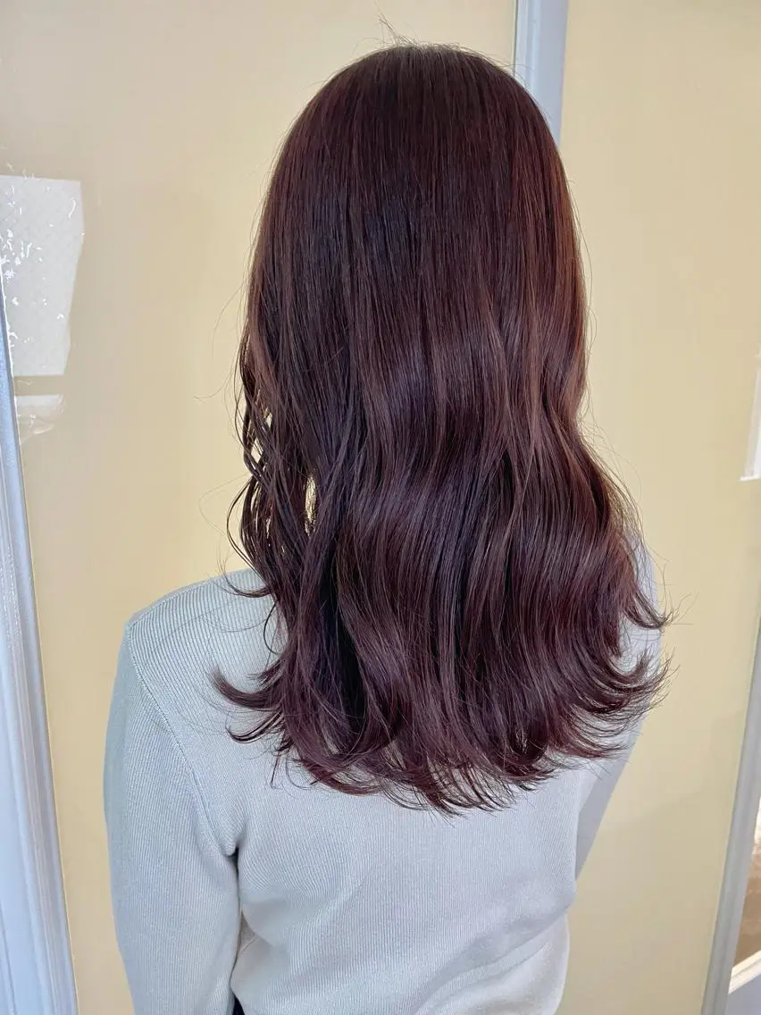 セミロング カラー . AYUKAのヘアスタイル