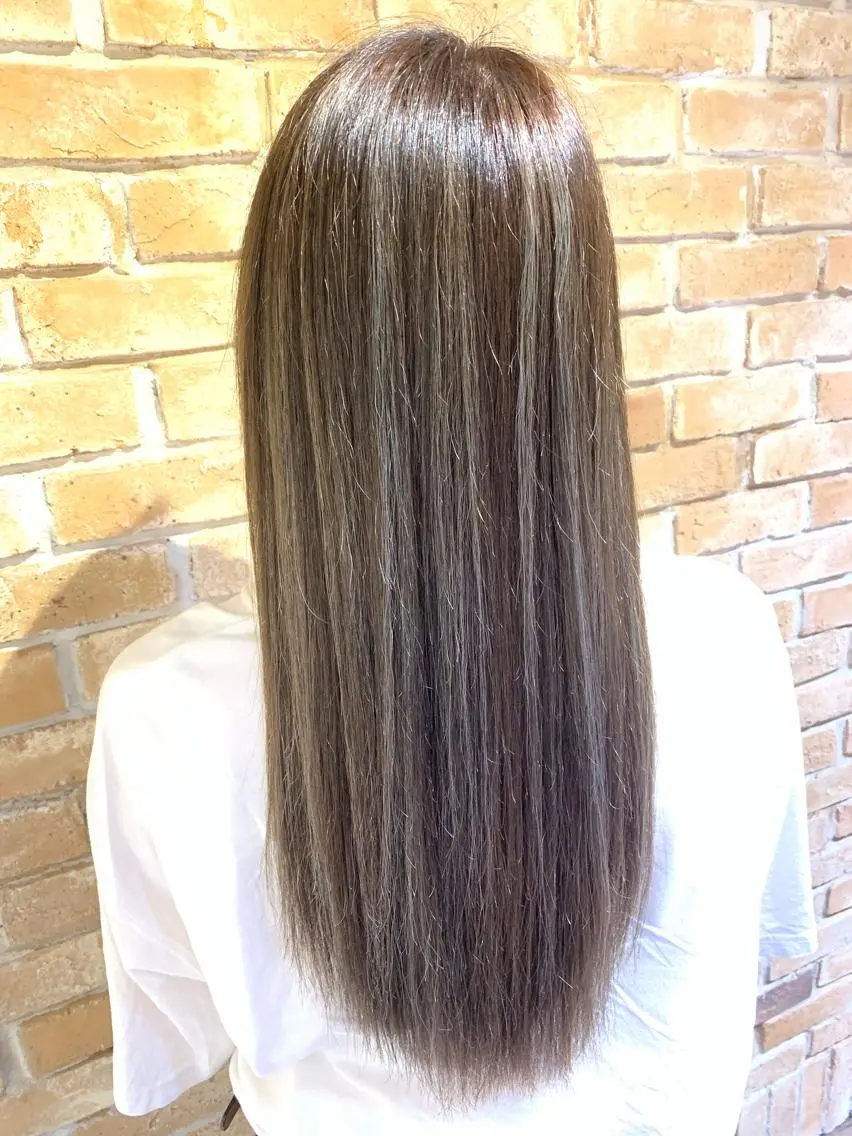 ロング カラー ハイライトカラー ハイライト 💜Rebre** Mayu💜のヘアスタイル