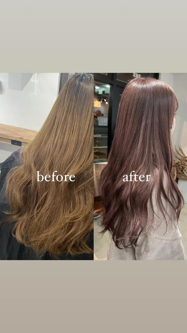 ロング カラー ピンクカラー nito misakiのヘアスタイル