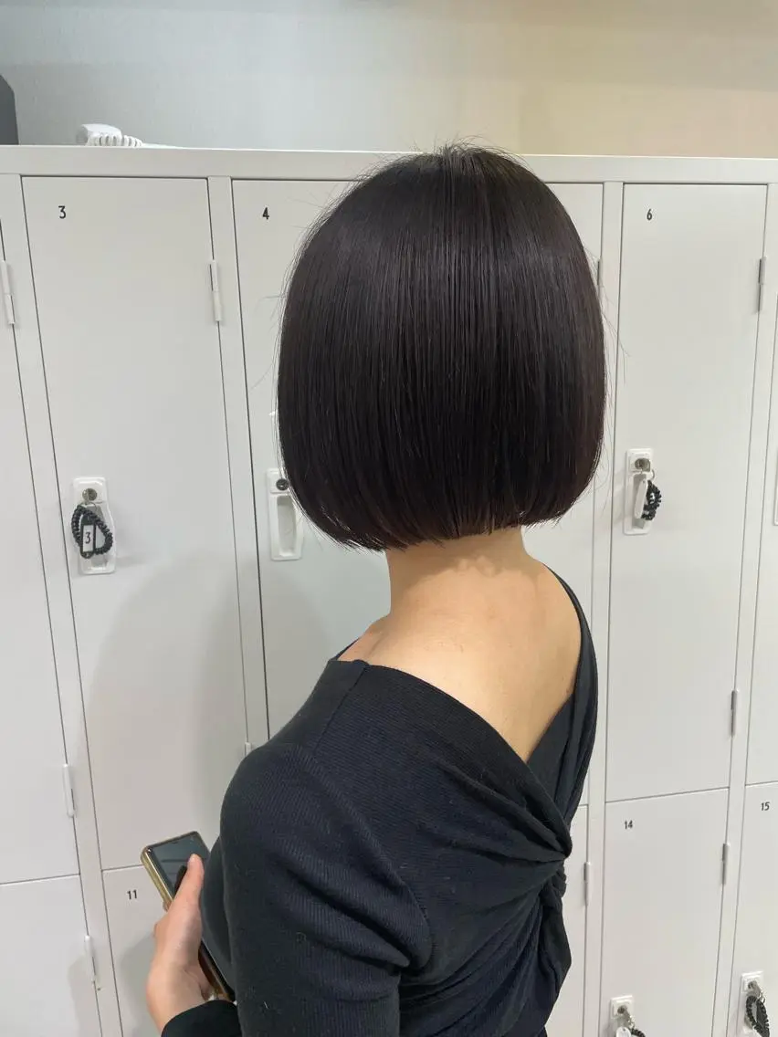 ショート カラー カット ヘアカラー トリートメント 田中大星 /ボブ 縮毛矯正のヘアスタイル
