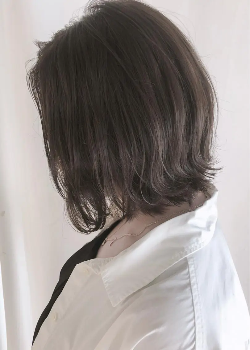 ショート カラー パーマ ヘアアレンジ アッシュ バレイヤージュ ブリーチ ケアブリーチ 透明感カラー ヘアカラー トリートメント バレイヤージュ 藤沢 髪質改善 竹内ケンゴのヘアスタイル