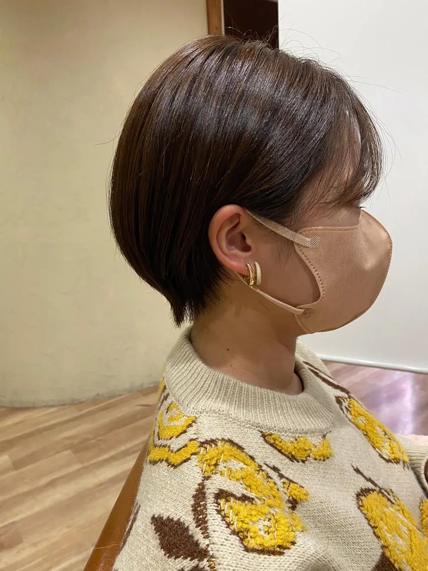 ショート ショートヘア 東田 恋のヘアスタイル
