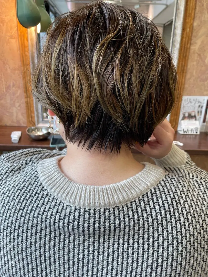 ショート カット パーマ トリートメント ayane⭐️ボブ・ ショート・パーマのヘアスタイル