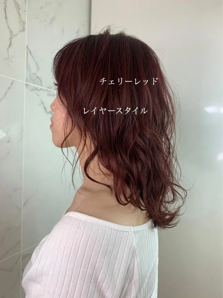 ミディアム カラー ヘアアレンジ エドルカラー ピンクカラー ヘアカラー 今井 由佳のヘアスタイル