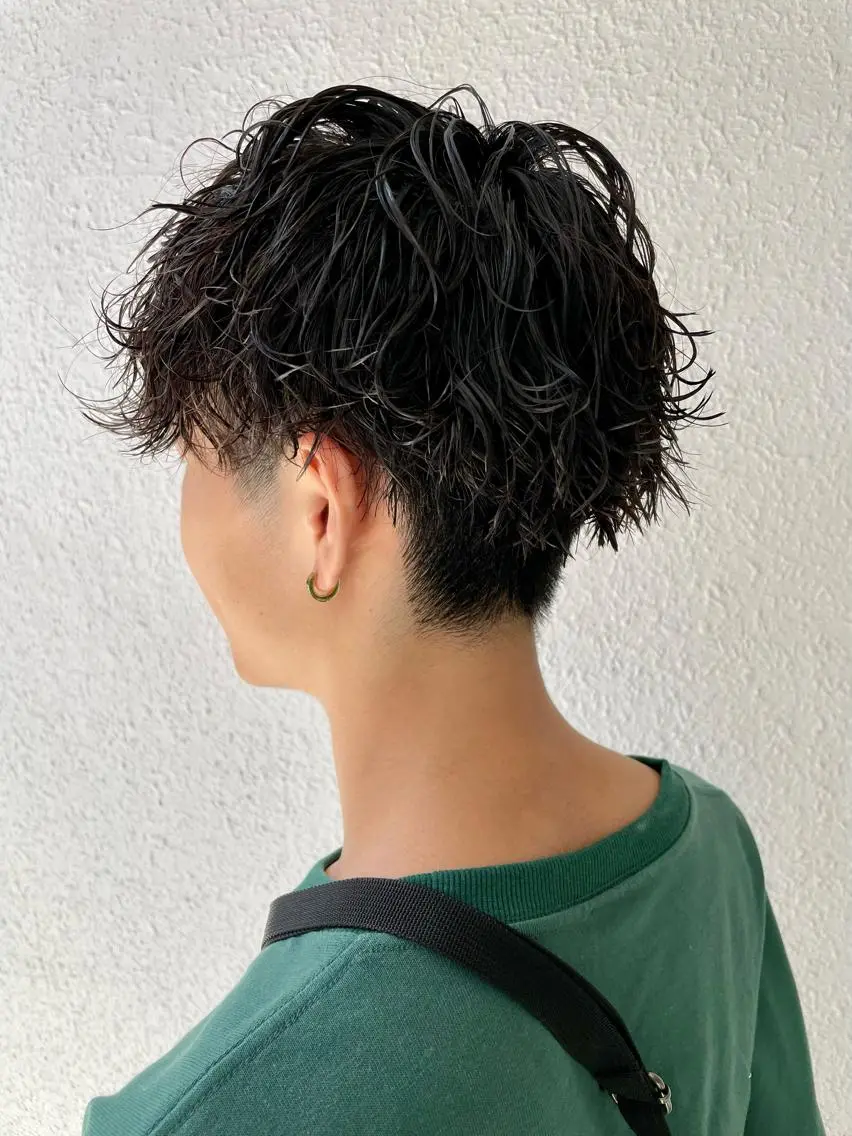 パーマ メンズ メンズパーマ 波巻きパーマ 佐藤 良祐のヘアスタイル