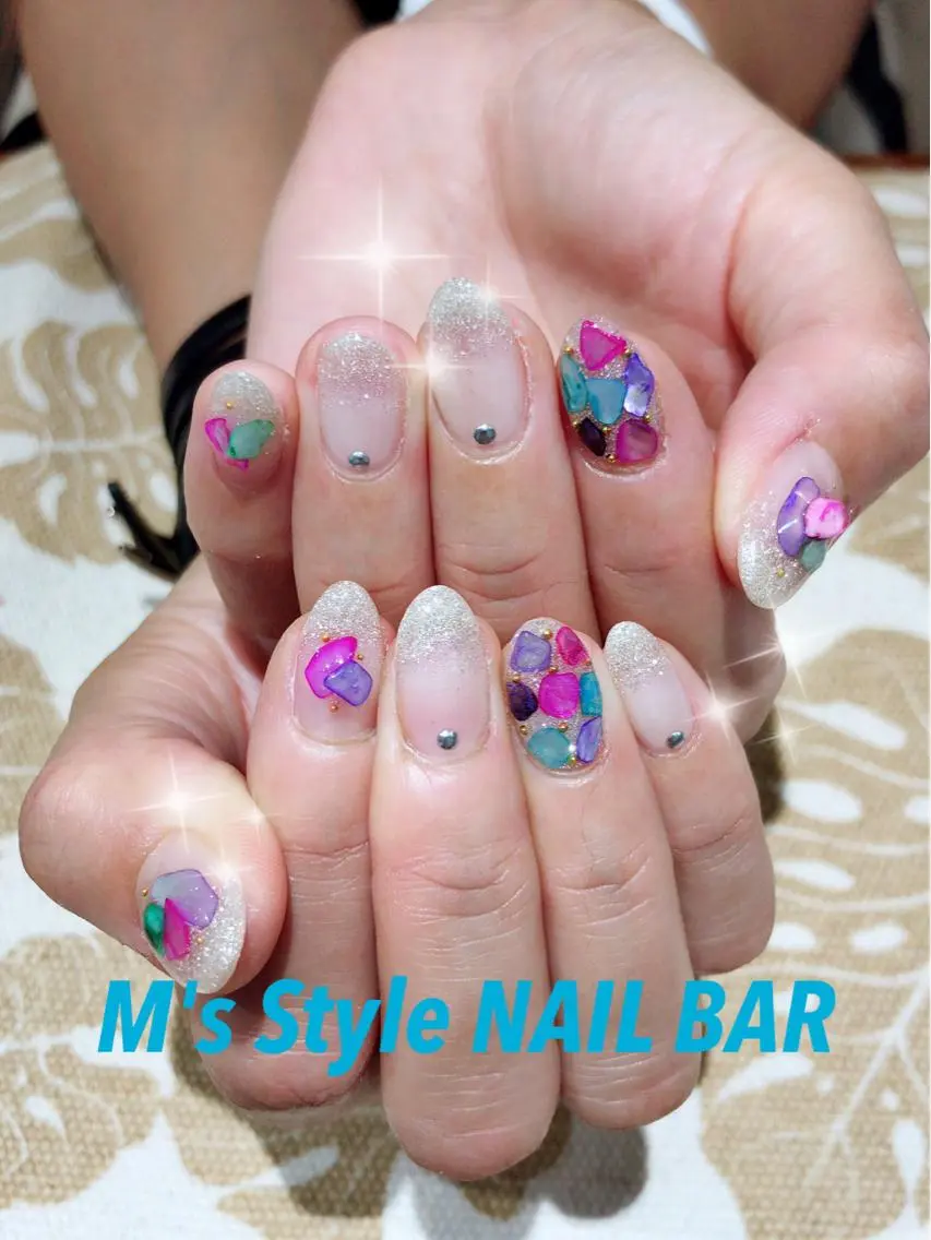 ネイル 持ち込み ハンドネイル M's Style NAIL BARのネイルデザイン
