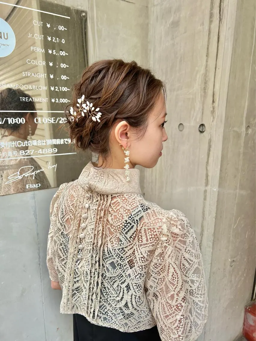 ショート カラー ヘアアレンジ 「sumi」 AMIのヘアスタイル