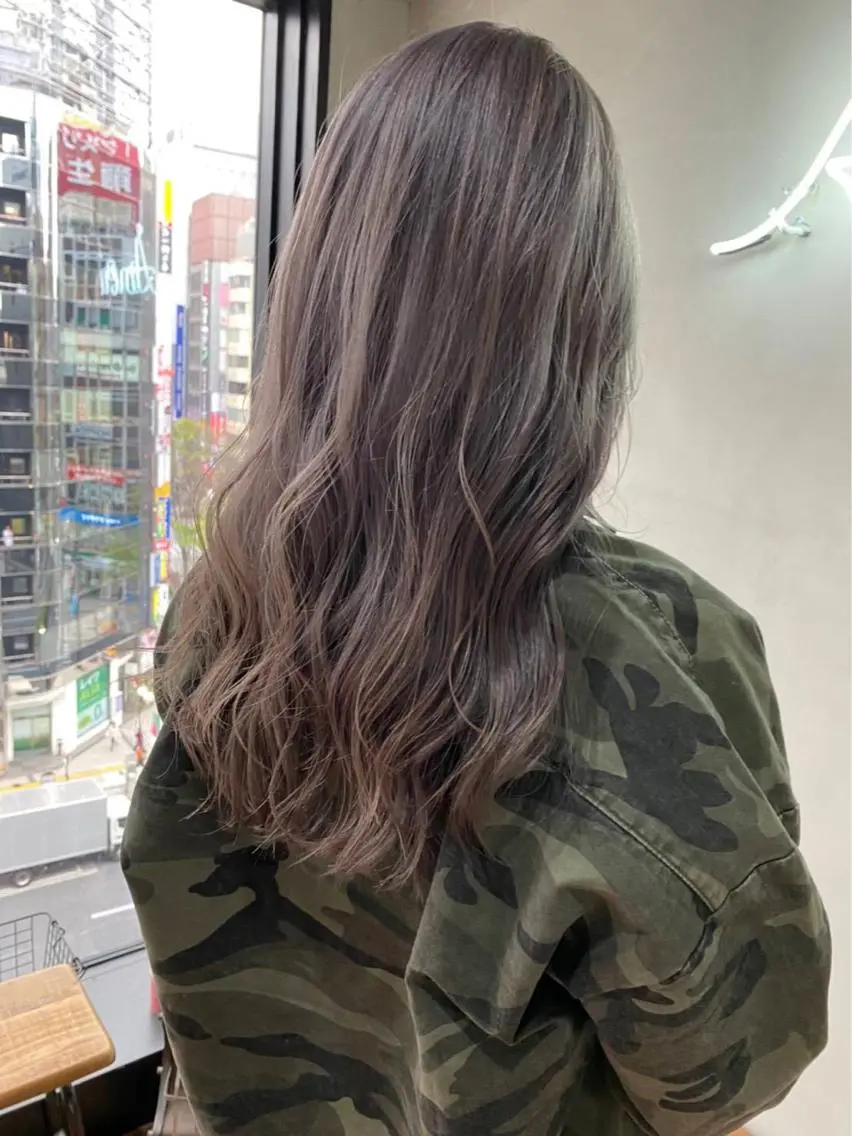 ロング カラー パーマ ヘアアレンジ 🤍透明感カラー🤍 Ryujiのヘアスタイル