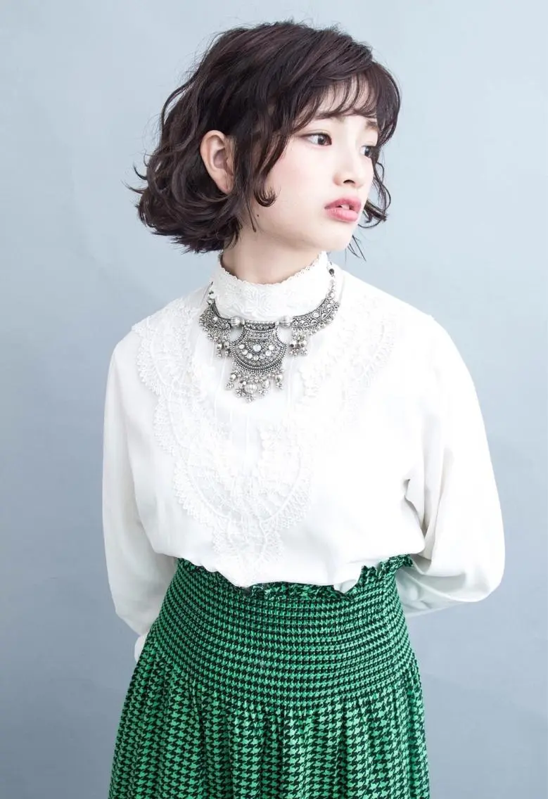 ミディアム カラー パーマ ヘアアレンジ メンズ キッズ ネイル マツエク・マツパ ヘアカラー トリートメント EnBlesS西宮 マンツーマン神道有基のヘアスタイル