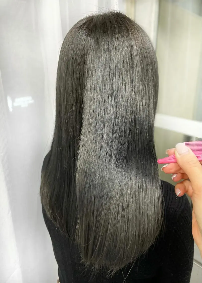 ロング カラー トリートメント 韓国ヘア🤍髪質改善 🇰🇷AKANEのヘアスタイル