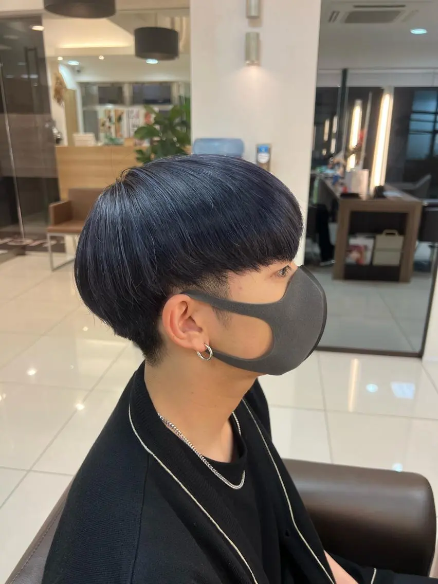 カラー メンズ ブルーカラー ダブルカラー カット ヘアカラー メンズカット/メン ズパーマ/鎌倉/ユウのヘアスタイル