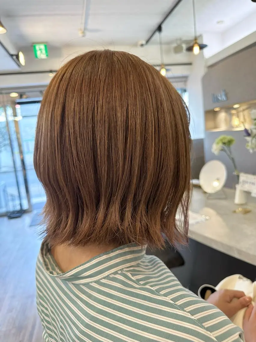 ショート カラー ベージュカラー ブリーチ ダブルカラー ブリーチなしカラー sato ayaka ｜透明感カラー🫧のヘアスタイル
