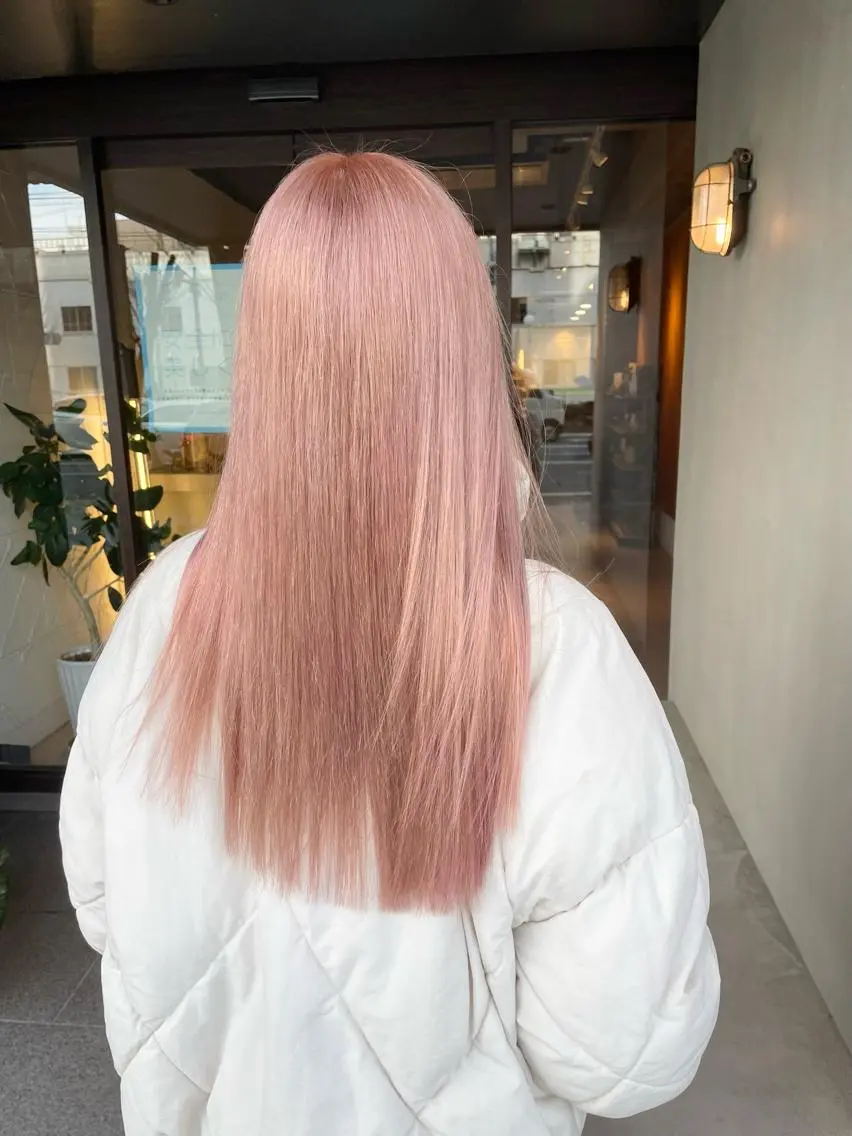 ロング カラー ヘアカラー トリートメント ハイトーンカラー♡ yuのヘアスタイル
