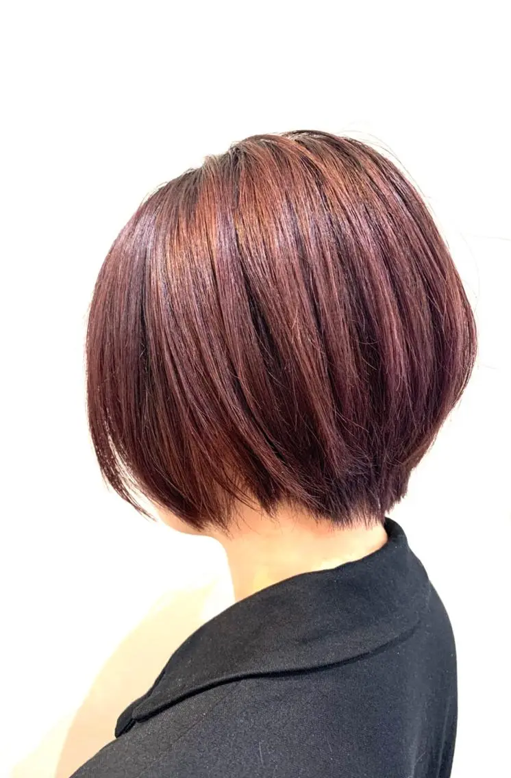 ショート 加藤 実穂のヘアスタイル