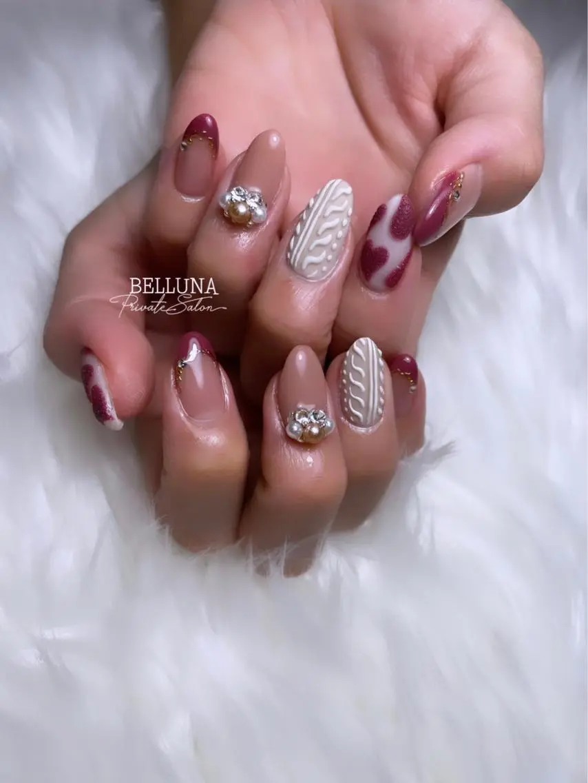 ショート ネイル BELLUNA Mizuki❤︎のネイルデザイン