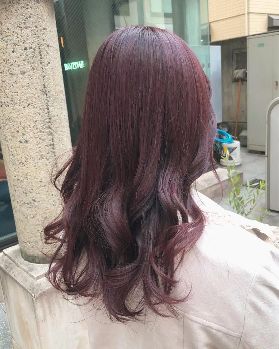 セミロング カラー ヘアアレンジ TOKI /透明感/原宿のヘアスタイル