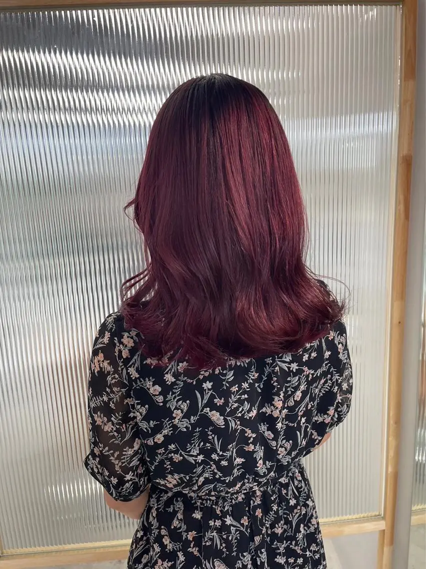カラー カットパーマモデル 山中 遥のヘアスタイル