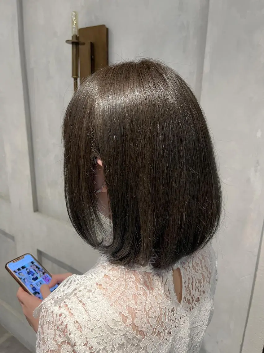 ミディアム カット ヘアカラー トリートメント お悩み解決✨ 関根大介✂︎のヘアスタイル