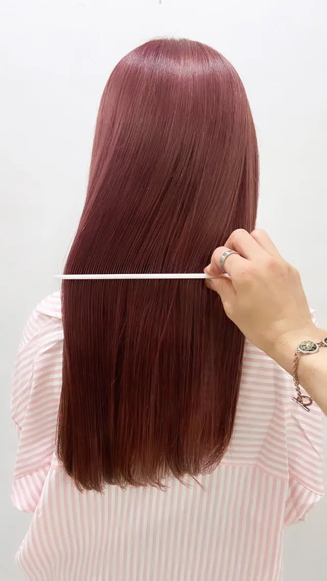 ロング ラベンダーベージュ パープルカラー ボブ ハイライト 髪質改善 札幌ブリーチカラー/ ダブルカラー/ドイのヘアスタイル
