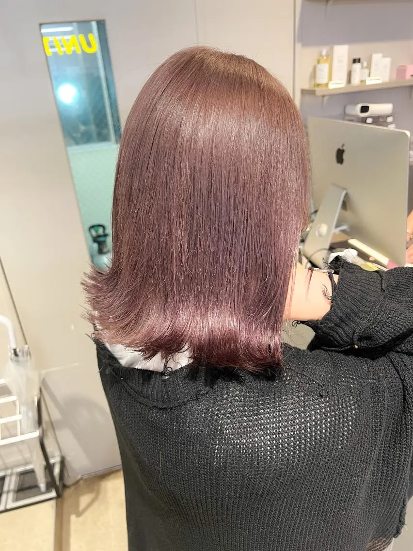 ミディアム カラー ヘアアレンジ 🩵 JURI🩵のヘアスタイル