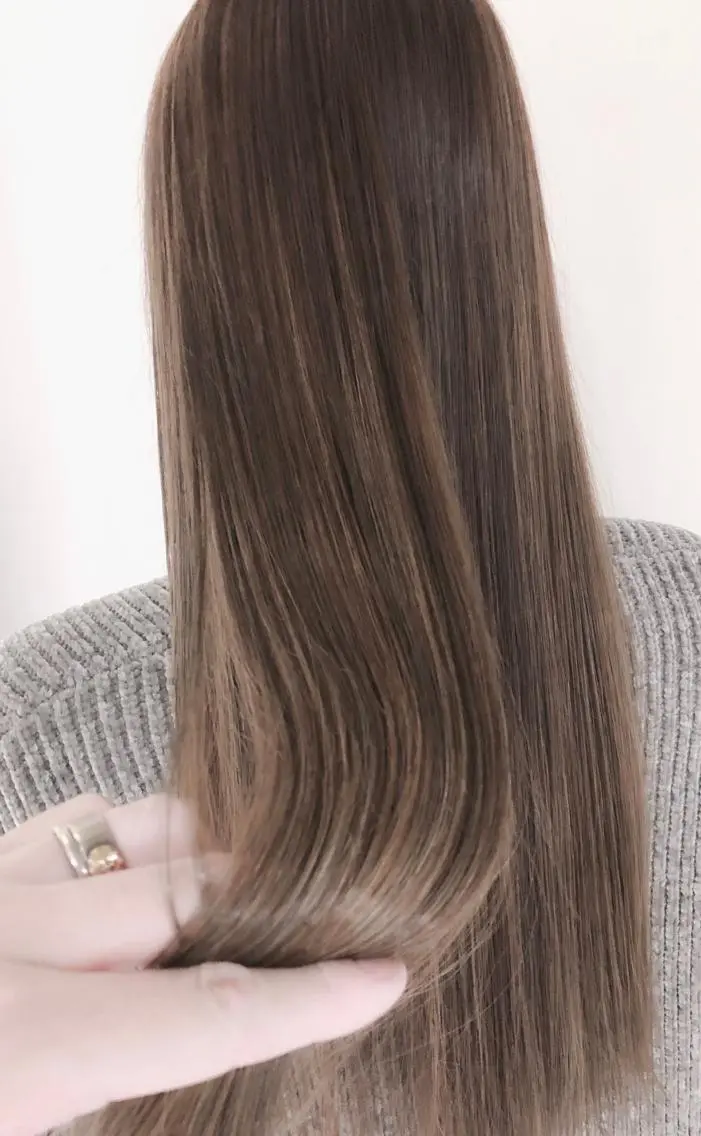 ロング カラー パーマ ヘアアレンジ アッシュ バレイヤージュ ブリーチ ケアブリーチ 透明感カラー カット 縮毛矯正 トリートメント バレイヤージュ 藤沢 髪質改善 竹内ケンゴのヘアスタイル