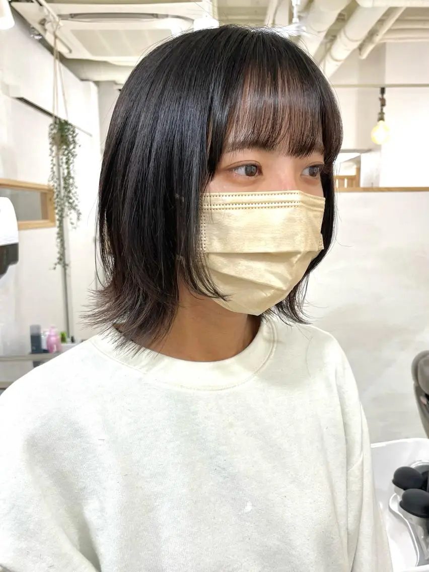 ミディアム カラー 髪質改善 縮毛矯正/ レイヤー/銀座/本木のヘアスタイル