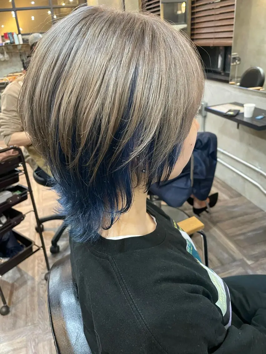 ミディアム ヘアカラー 🔥ハイトーン🔥 🌈柴田尚貴🌈のヘアスタイル