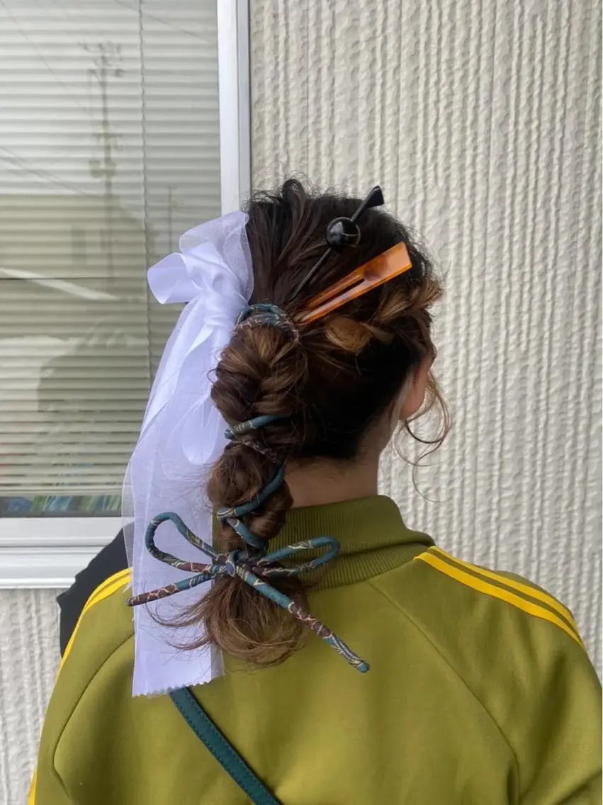 ミディアム ヘアアレンジ yuu/髪質改善 カラー🌛のヘアスタイル
