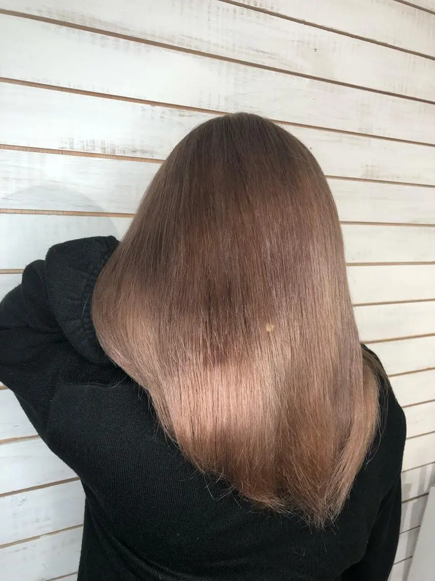 ミディアム カラー ベージュカラー ミルクティーベージュ ヘアカラー トリートメント 🧡艶髪/エクステ 🫧🧡YUKI❄️のヘアスタイル