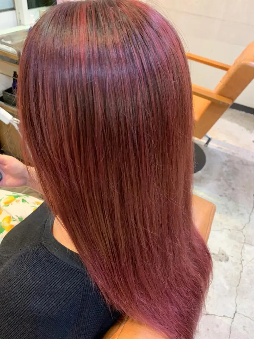 ロング カラー 北川 智海のヘアスタイル