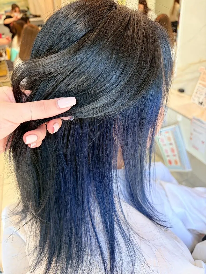 ミディアム カラー ブリーチ デザインカラー インナーカラー 外国人風カラー カペリベラ 🌸藤本さくら🌸のヘアスタイル