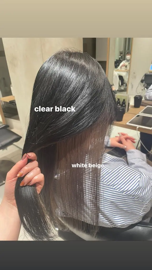 カラー ベージュカラー 黒髪 デザインカラー ハイトーンカラー ホワイトベージュ ヘアカラー トリートメント ヘッドスパ ヘアセット miko🪽地毛風/ ハイトーン/レイヤーのヘアスタイル