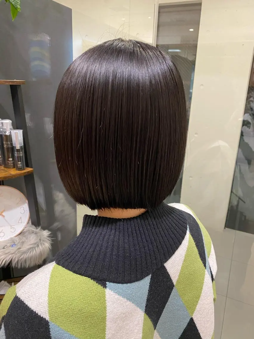 ショート パーマ カット 縮毛矯正 トリートメント 田中 アキオのヘアスタイル